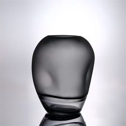 Vase en Verre Soufflé « Nuage de Cendre » — vue principale, ODECO Boisbriand