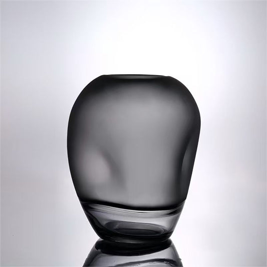 Vase en Verre Soufflé « Nuage de Cendre » – vue principale | ODECO