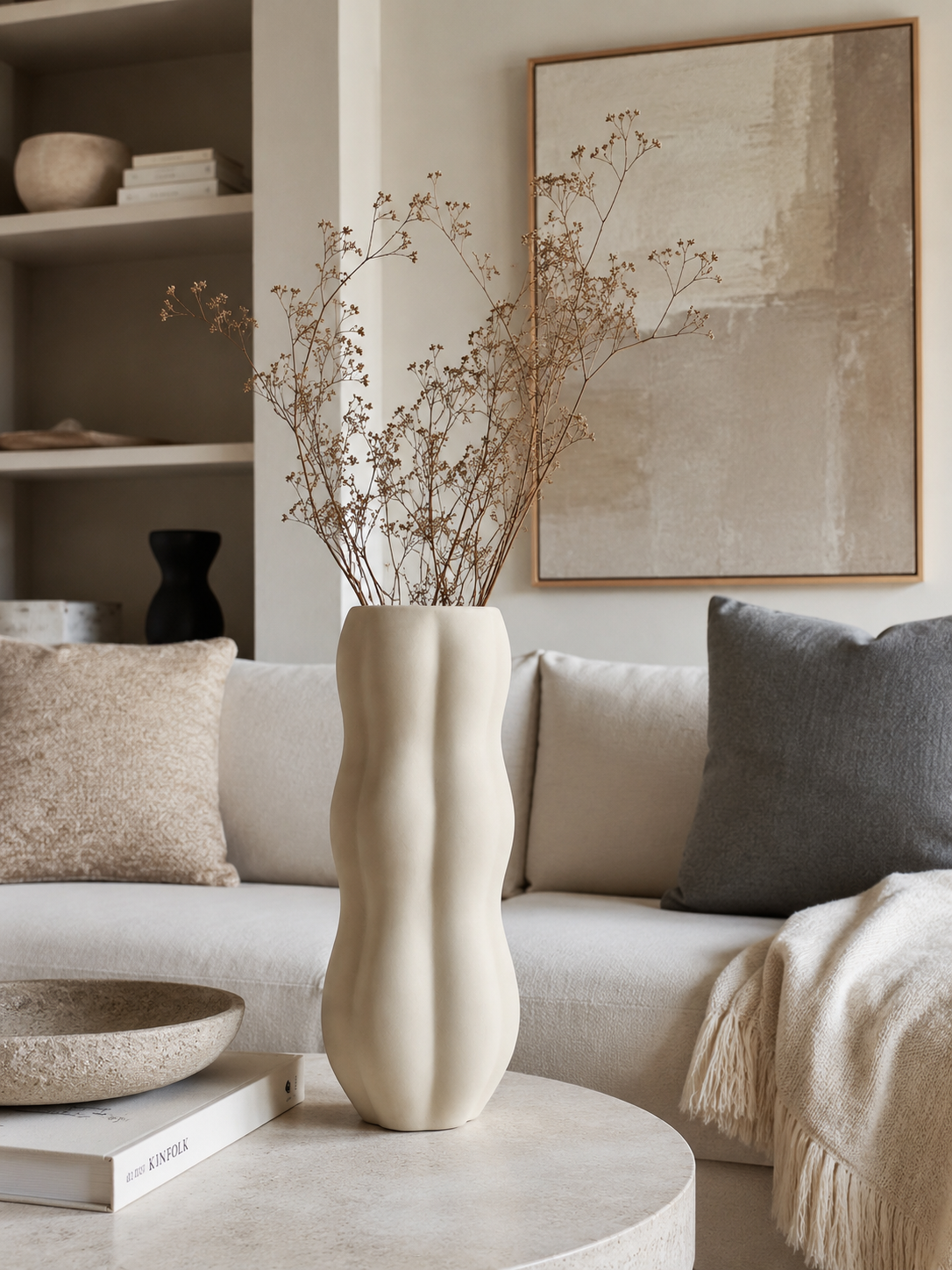 Vase en Céramique Nuage (GM) – vue 3 du produit | ODECO