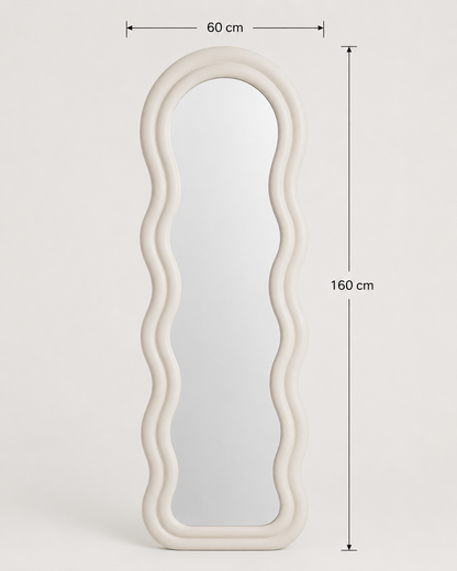 Miroir Fluffy sur Pieds Blanc — vue 4, ODECO Boisbriand