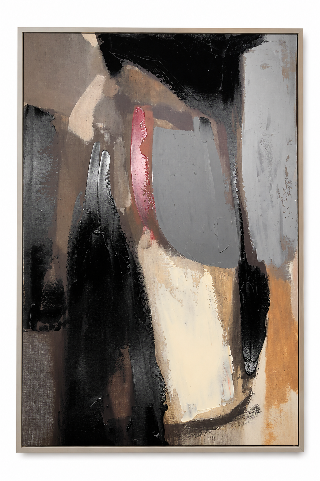 Abstract Painting On Canvas 70*100 Red/T