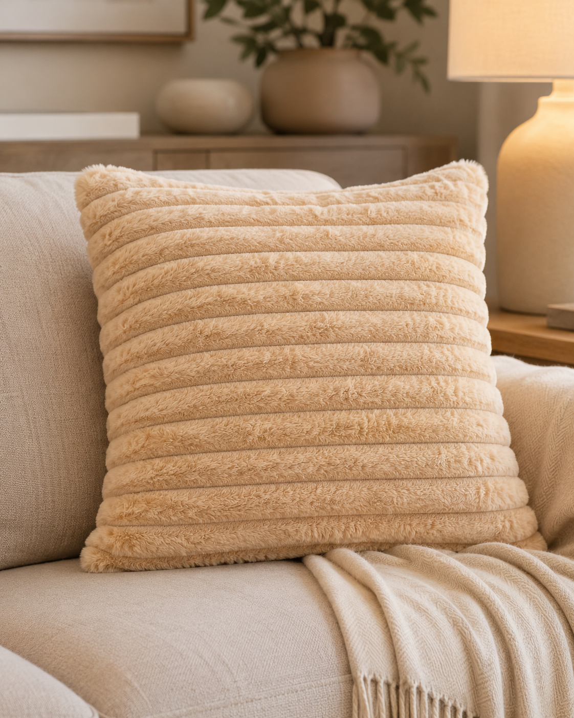 Coussins fluffy 50 × 50 cm – différentes couleurs – vue 4 du produit | ODECO