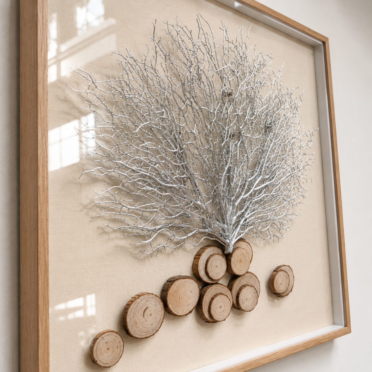 Silver Tree of Life Painting 60*60