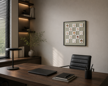 Tableau relief coquillage — 40 × 40 cm — vue 3, ODECO Boisbriand