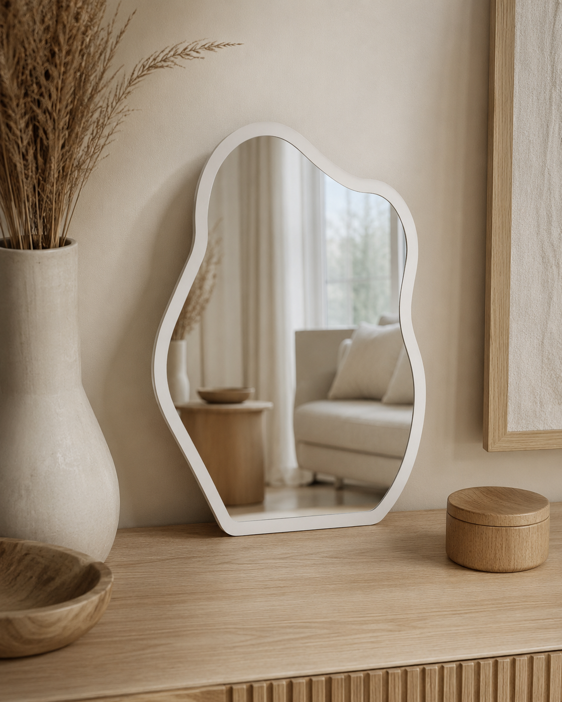 Miroir Nuage Couleur Blanc – vue principale | ODECO