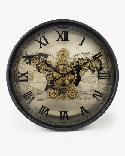 Horloge Vintage Engrenage Bronze MM — vue 2, ODECO Boisbriand