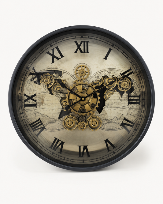 Horloge Vintage Engrenage Bronze MM – vue 2 du produit | ODECO