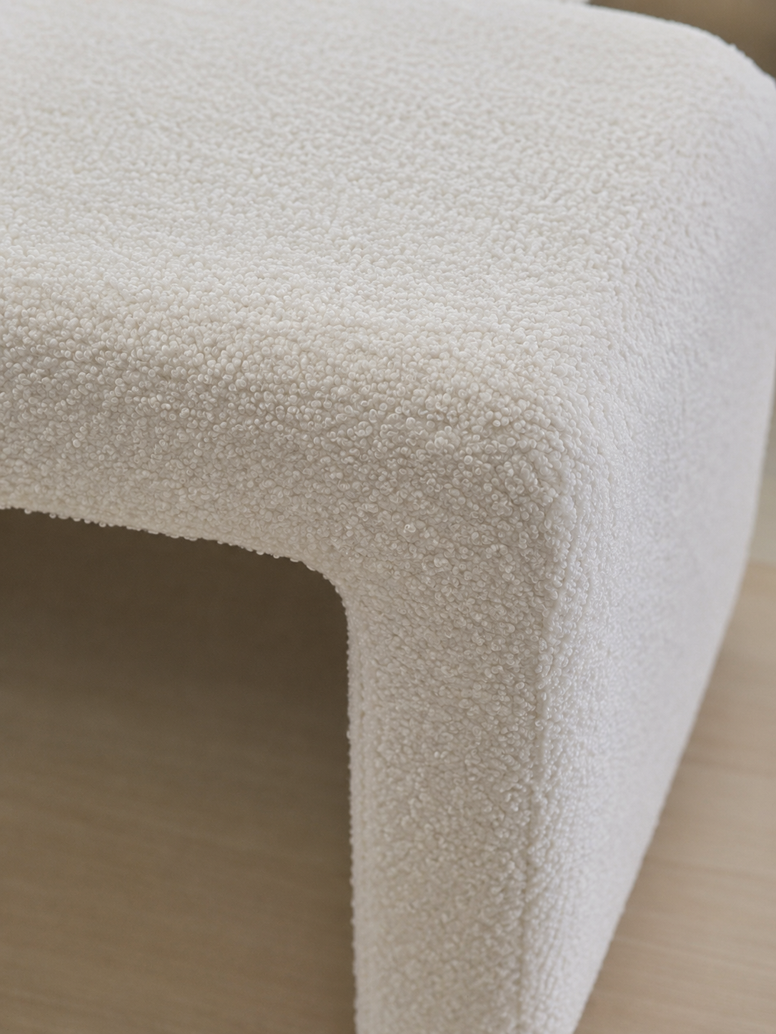 Ottoman Noir et Blanc Texturé – vue 3 du produit | ODECO