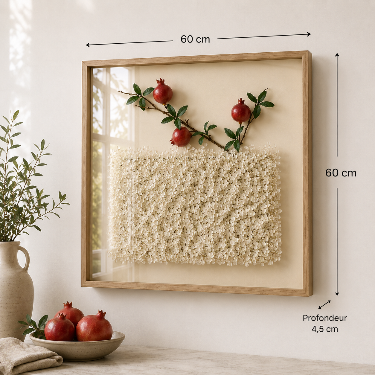 Raised Relief Kitchen Plate 60*60