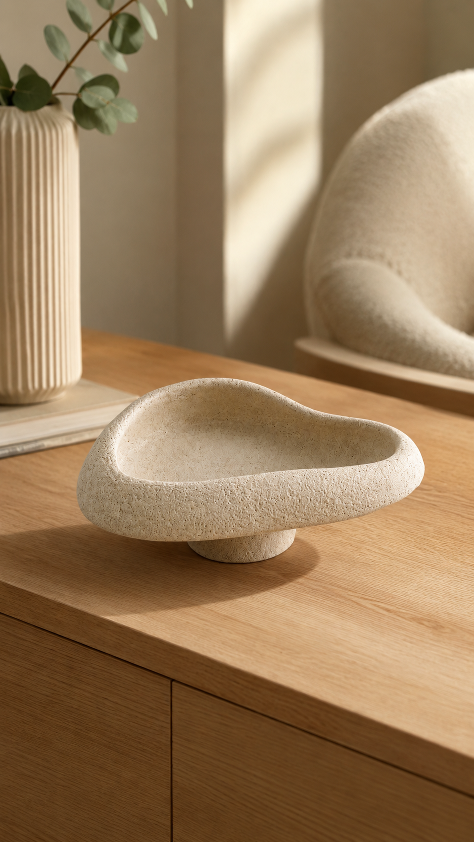 Plateau Décoratif Organique sur Pied – vue principale | ODECO