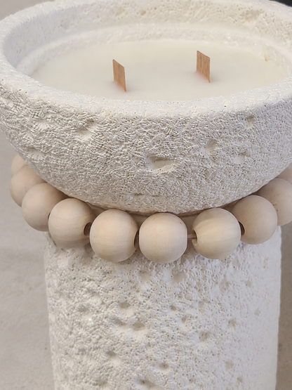 Bougie Texturée « Coupole » — vue 2, ODECO Boisbriand