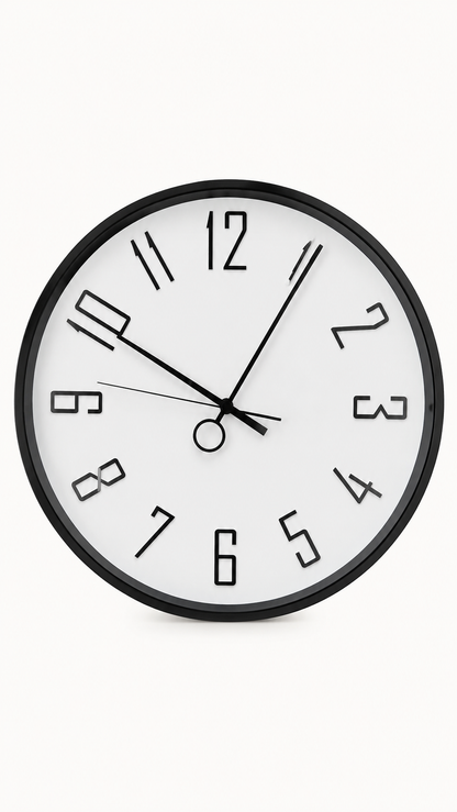 Horloge murale anneau — 40 cm — vue 7, ODECO Boisbriand