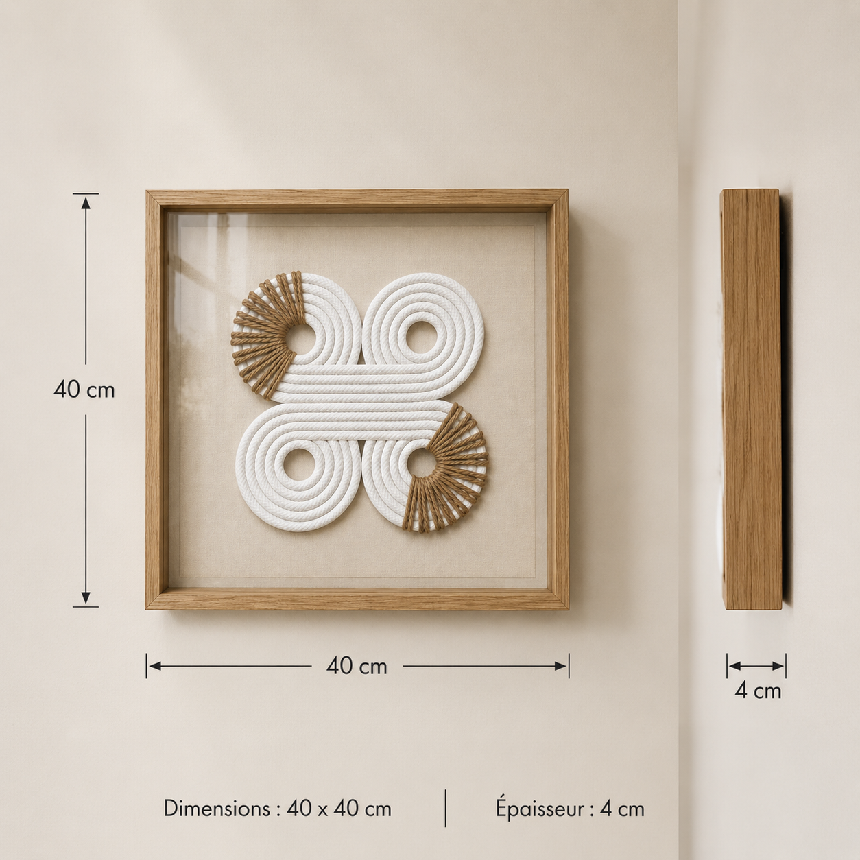 3D Decorative Eight-Shaped Painting 40*40