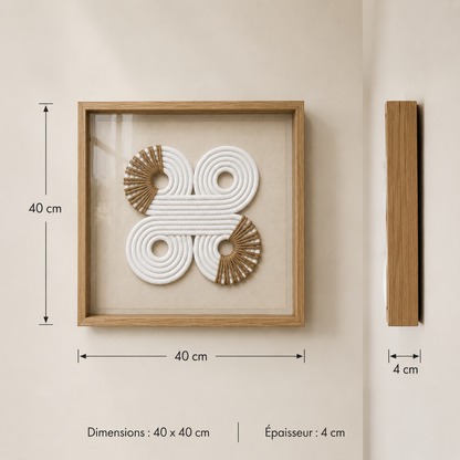 Tableau décoratif 3D forme huit — 40 × 40 cm — vue 5, ODECO Boisbriand