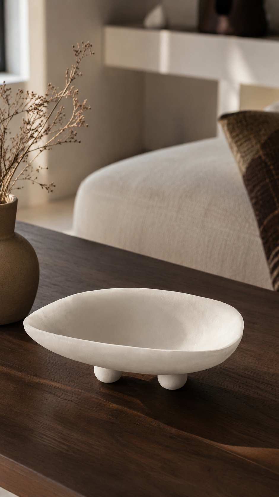 Plateau Décoratif Forme Organique sur Pied – vue principale | ODECO