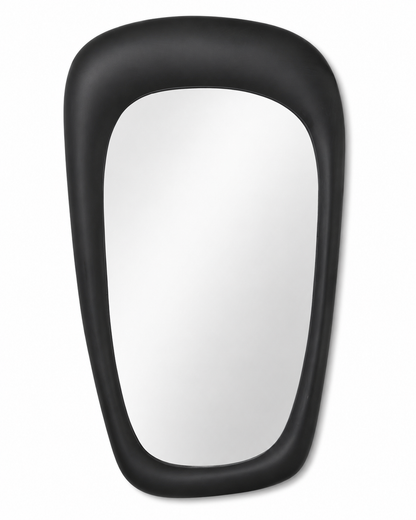 Miroir Organique Rectangulaire Bois Noir — vue 2, ODECO Boisbriand