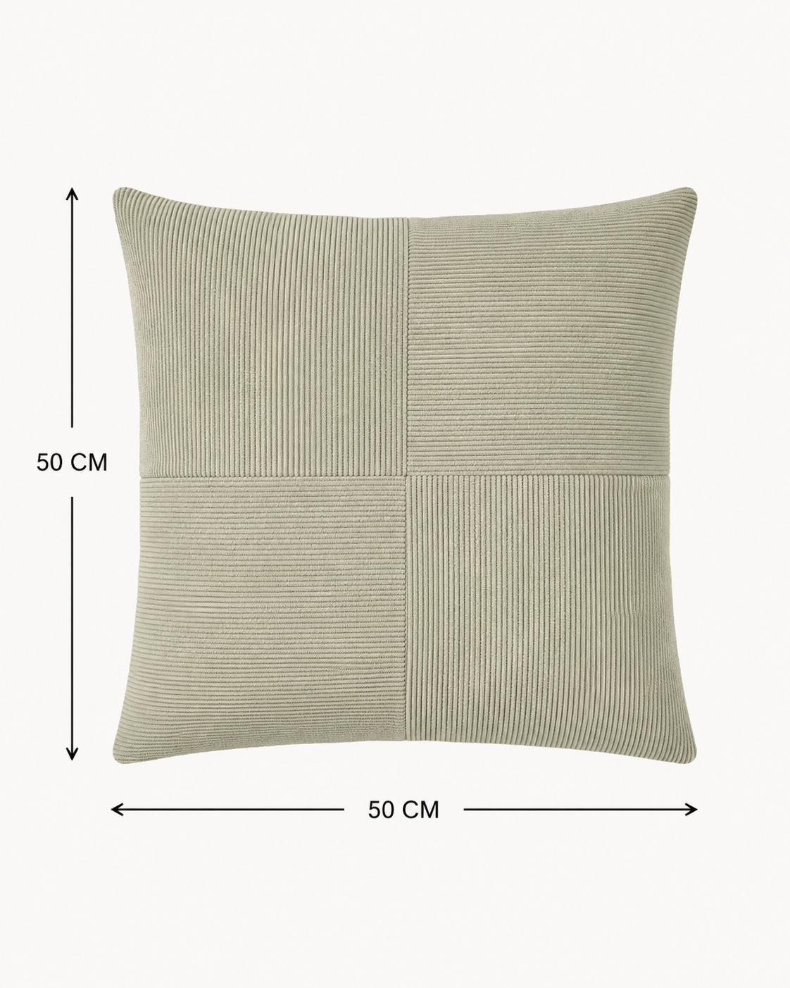 Coussin texturé à motifs quadrillés – 50 × 50 cm – vue 13 du produit | ODECO