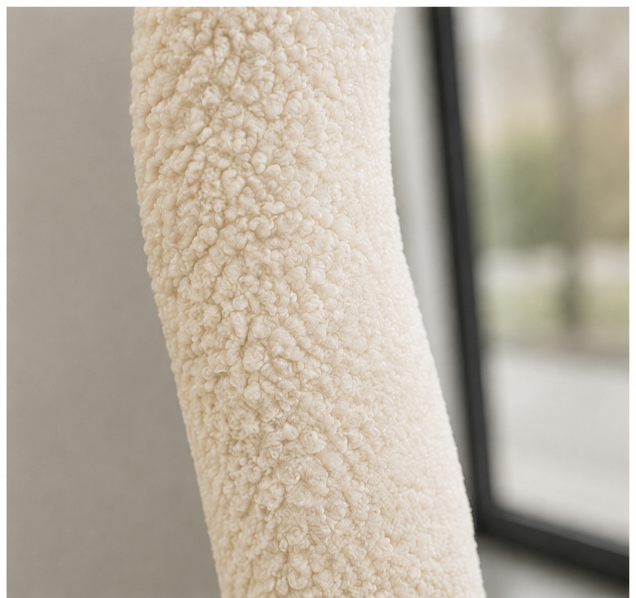 Miroir Fluffy sur Pied Blanc C – vue 3 du produit | ODECO