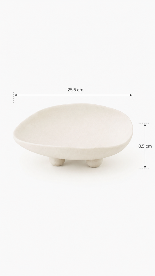 Plateau Décoratif Forme Organique sur Pied – vue 2 du produit | ODECO