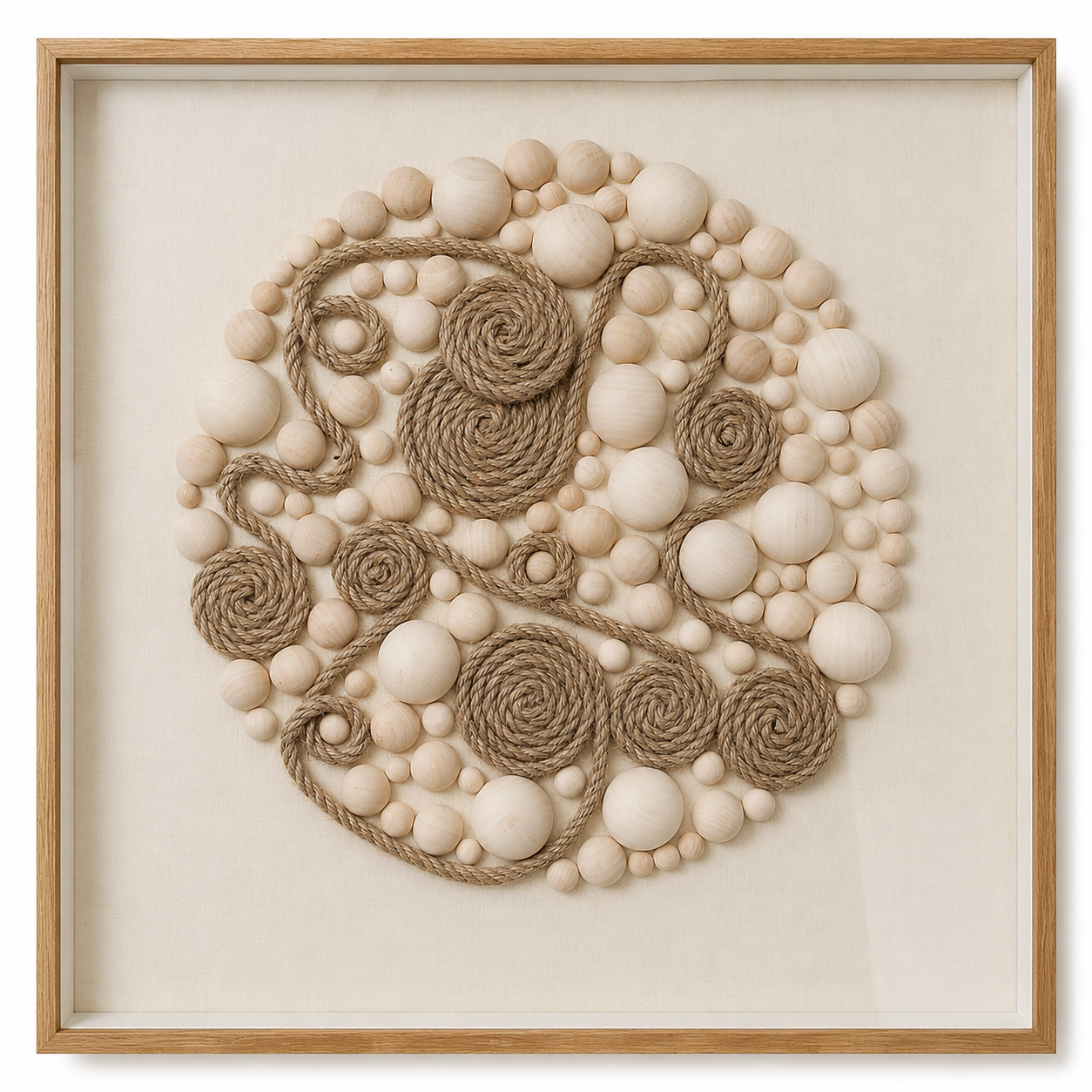 Relief Painting Round Pearl 60*60