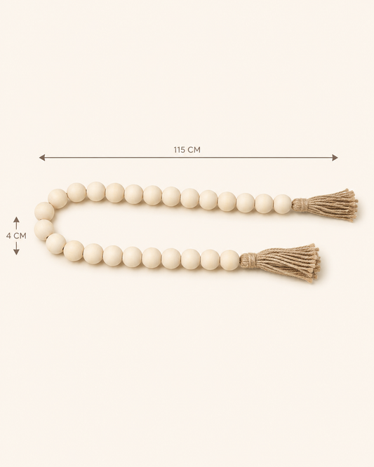 Chapelet Grand Bois Naturel – vue 2 du produit | ODECO