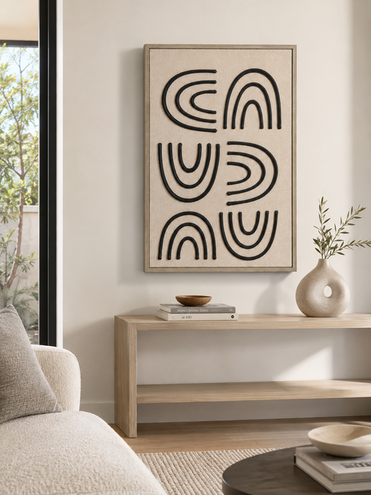 Minimalist U-Shape Painting 50*70
