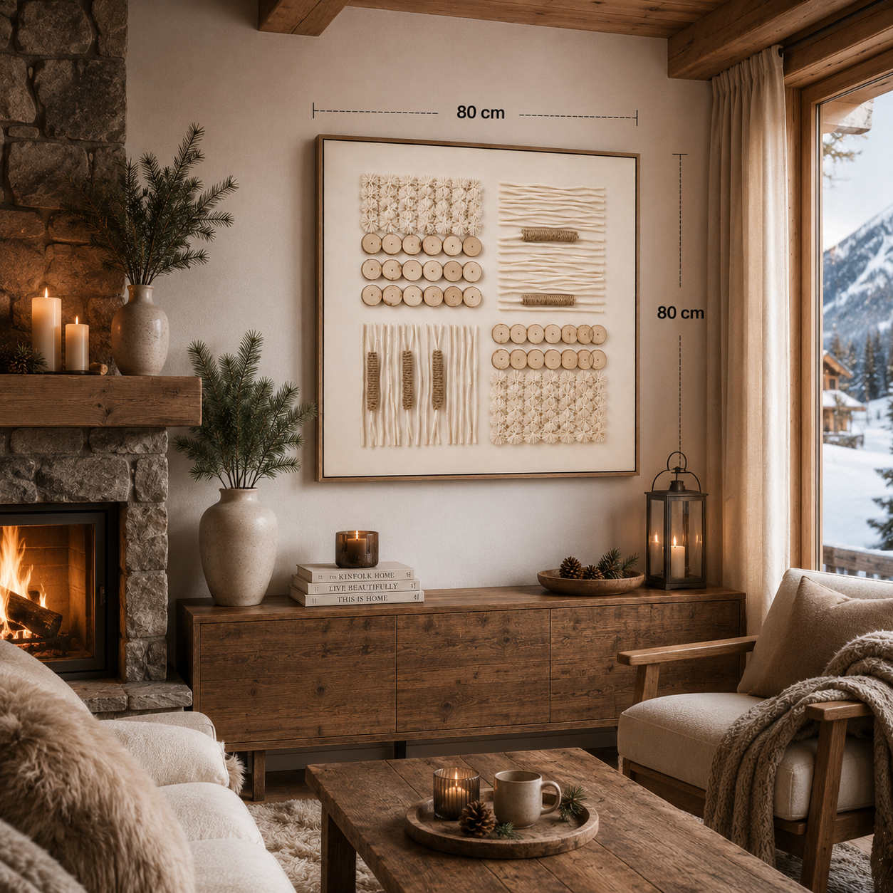 3D Decorative Chalet Picture 80*80