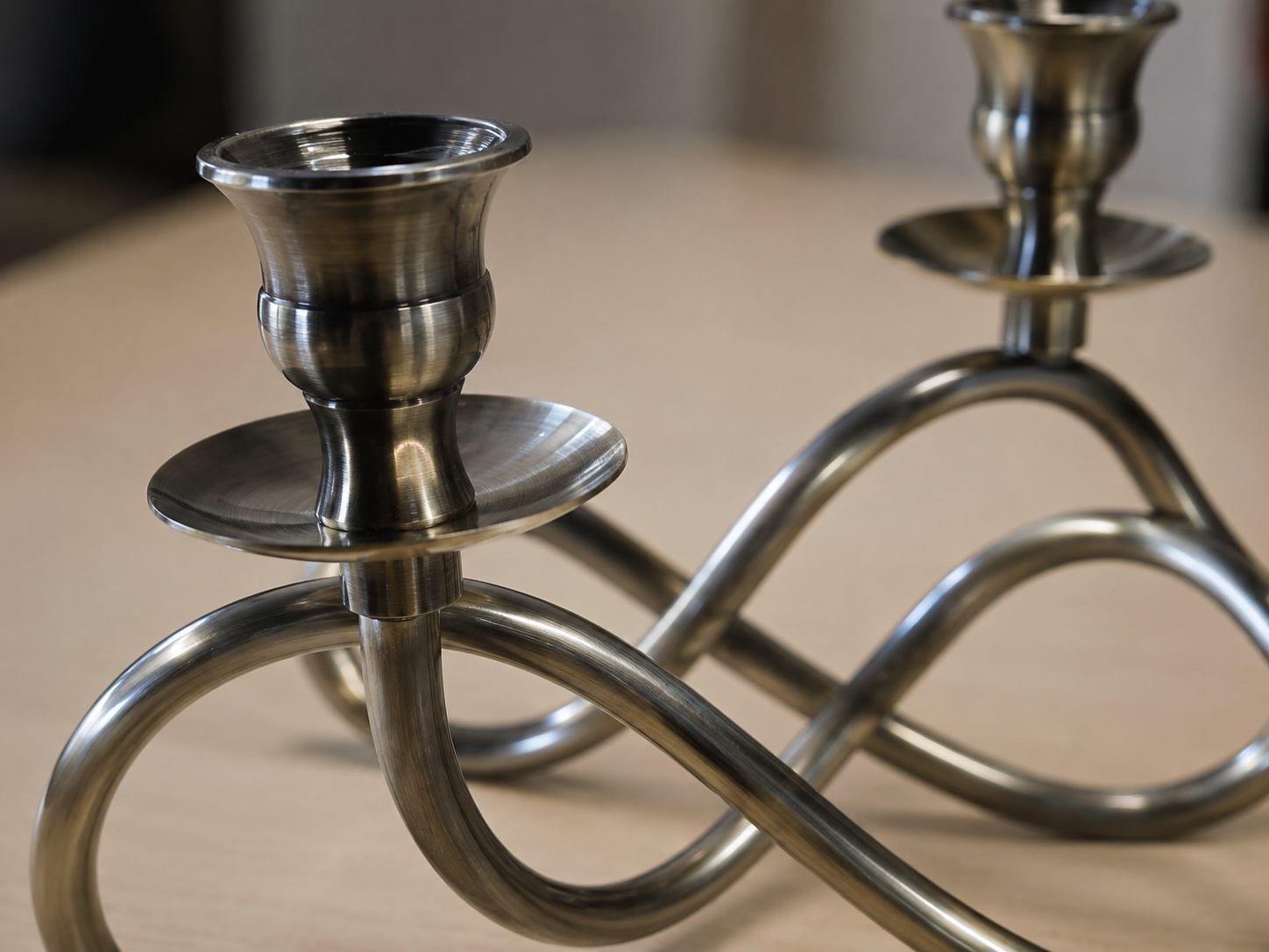 Chandelier Argenté 3branches – vue 8 du produit | ODECO
