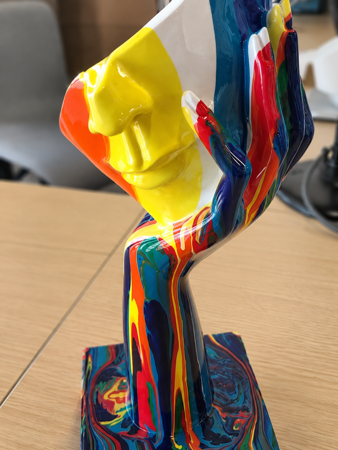 Figurine Visage Coloré – vue 4 du produit | ODECO