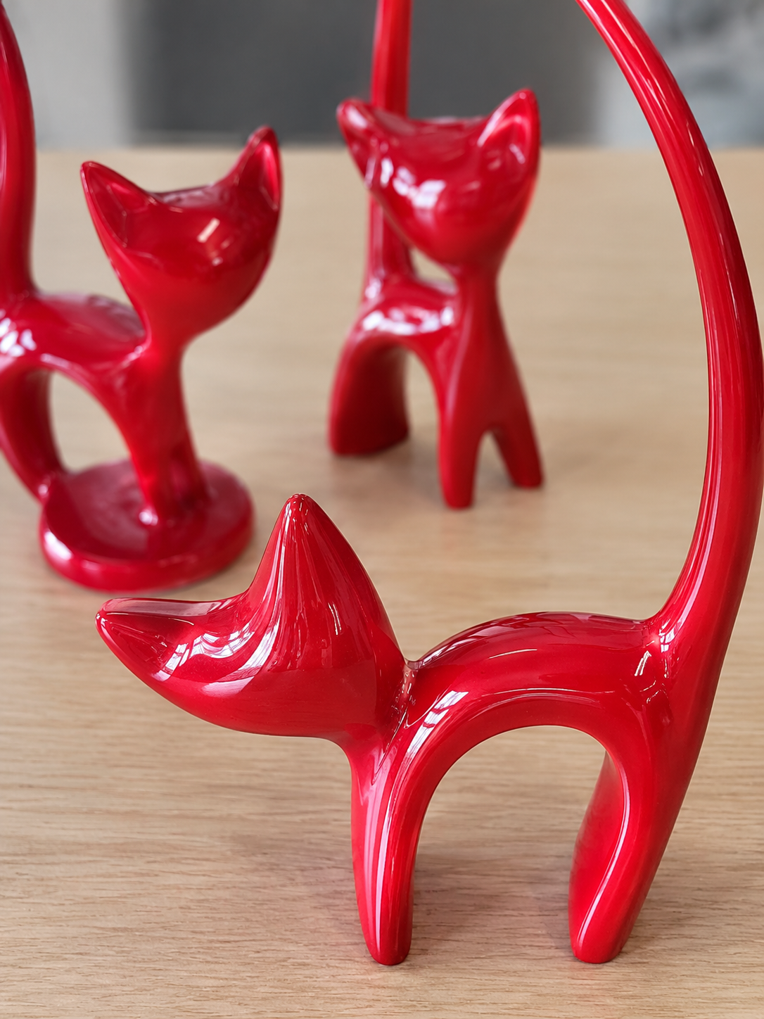 Figurine Trio Chat – vue 7 du produit | ODECO