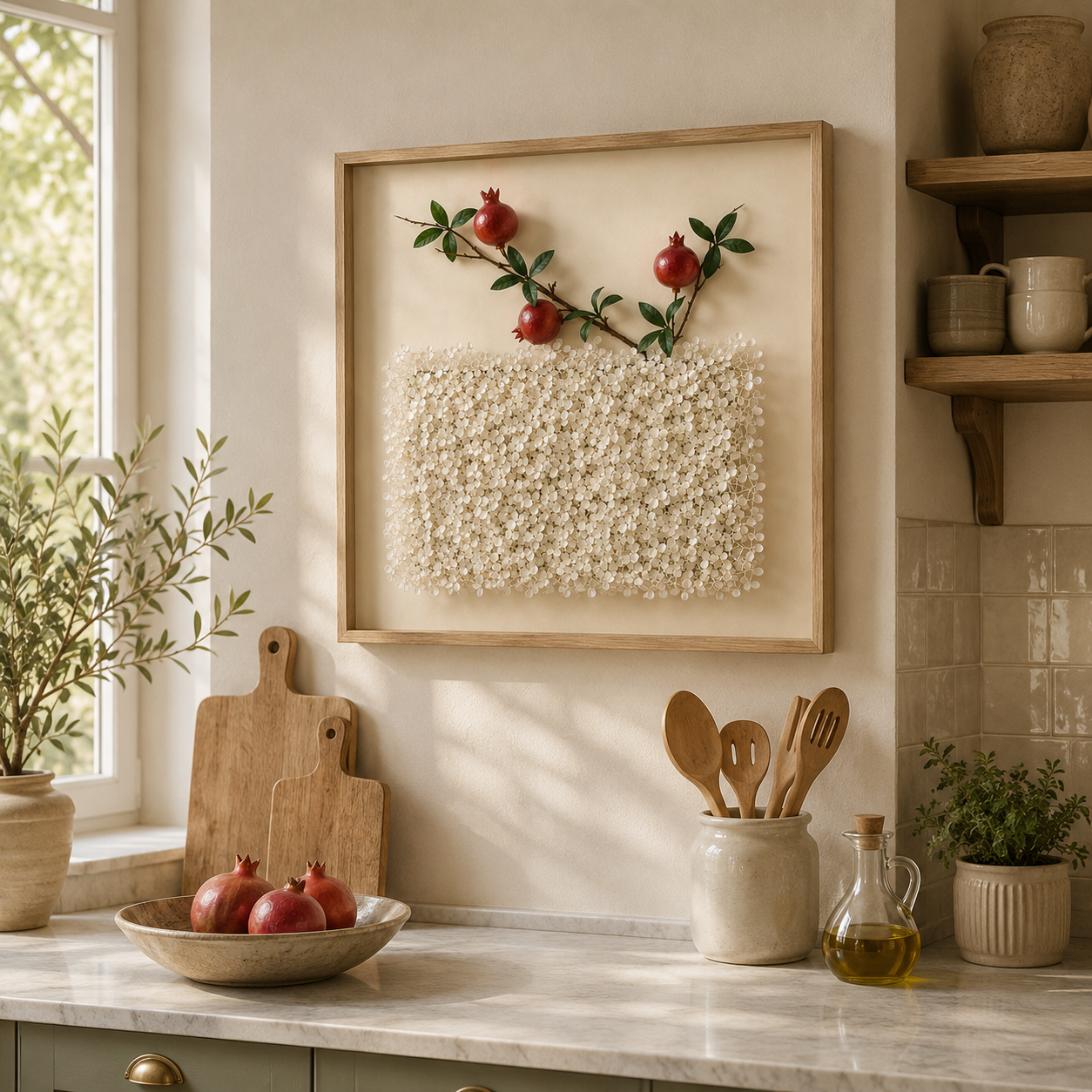 Raised Relief Kitchen Plate 60*60