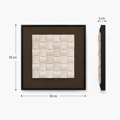 Tableau géométrique cube — 50 × 50 cm — vue 4, ODECO Boisbriand