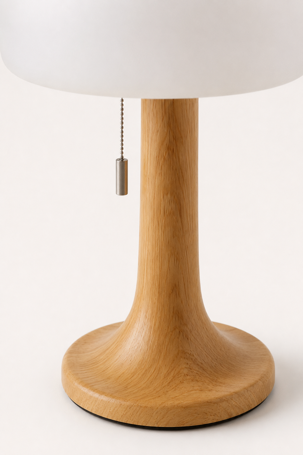 Lampe champignon rechargeable – noire, blanche et bois – vue 8 du produit | ODECO