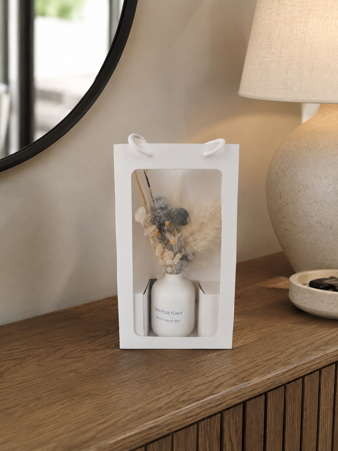 Mini Vase+fleurs séchées – vue 5 du produit | ODECO