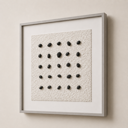 Tableau 3D Petits points — 40 × 40 cm — vue 3, ODECO Boisbriand
