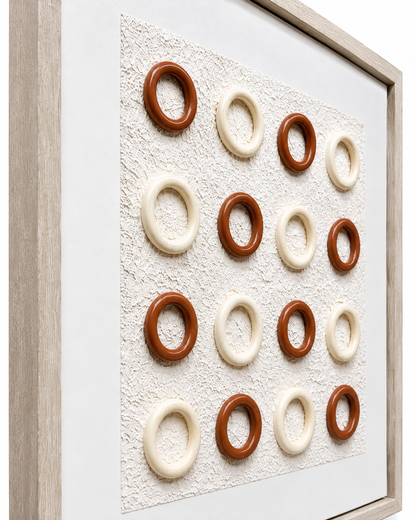 Tableau 3D Anneaux — 40 × 40 cm — vue 4, ODECO Boisbriand