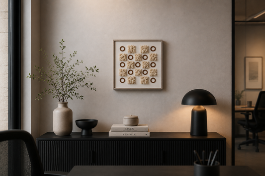 3D Wall Art Circle+square 40x40