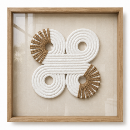 Tableau décoratif 3D forme huit — 40 × 40 cm — vue 2, ODECO Boisbriand