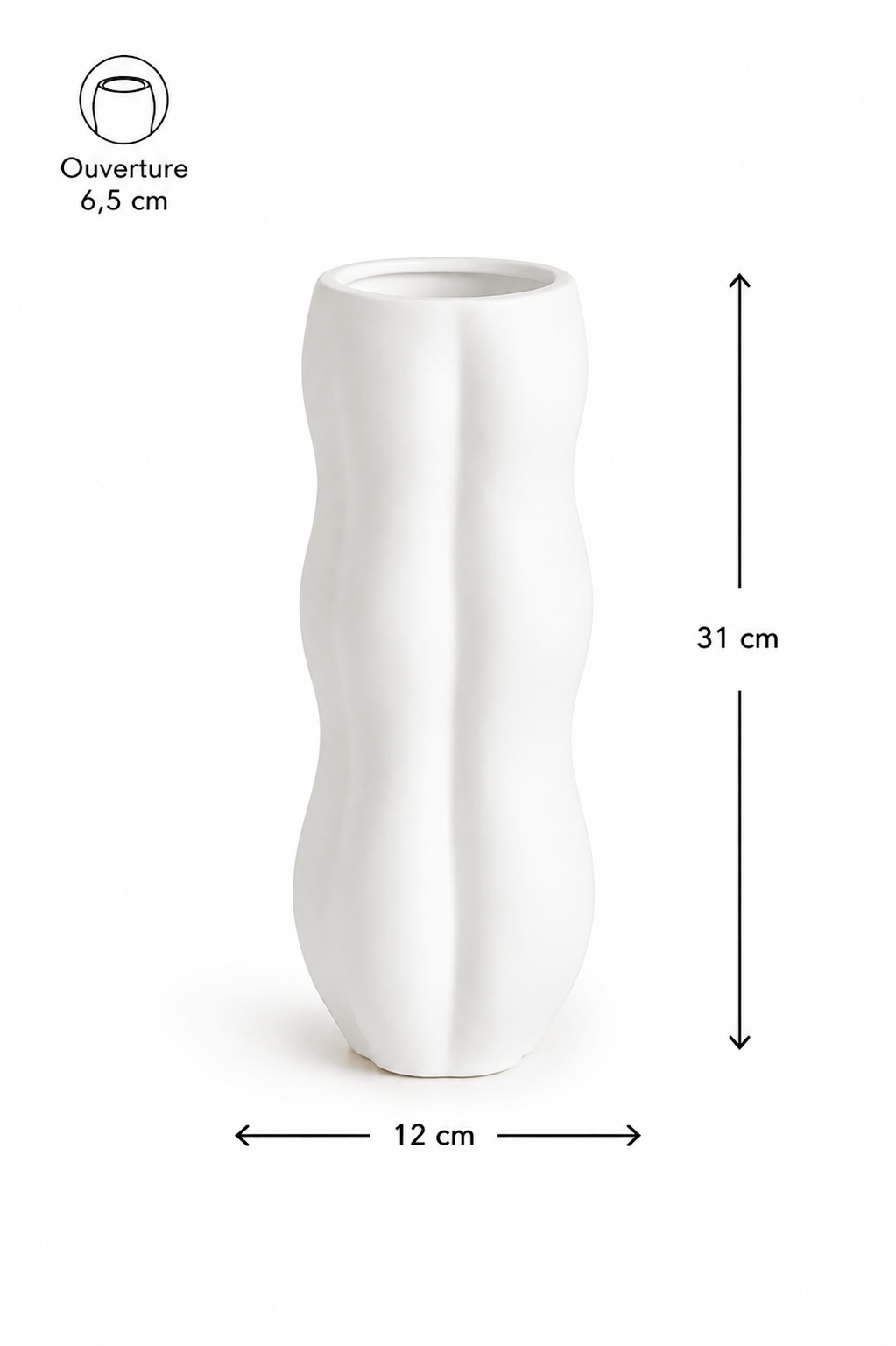 Vase en Céramique Nuage (GM) – vue 7 du produit | ODECO