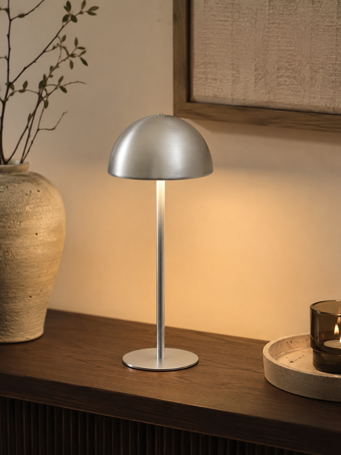 Lampe Rechargeable Effet « Dôme » Differentes Couleurs – vue 4 du produit | ODECO