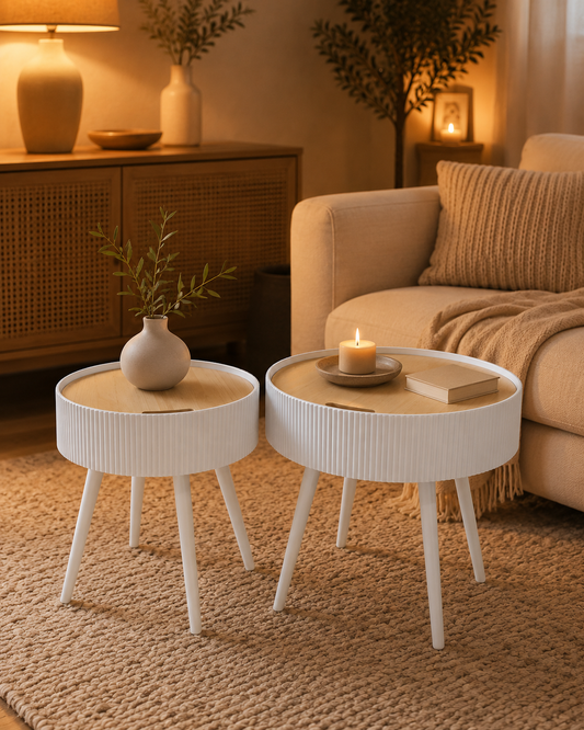 Table Gigogne Style Nordique Set 2 – vue principale | ODECO