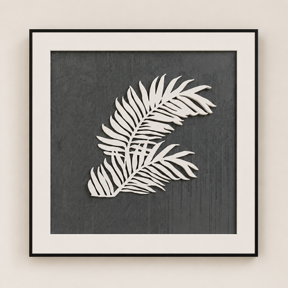 Tableau Africa vert branche — 40 × 40 cm — vue 3, ODECO Boisbriand