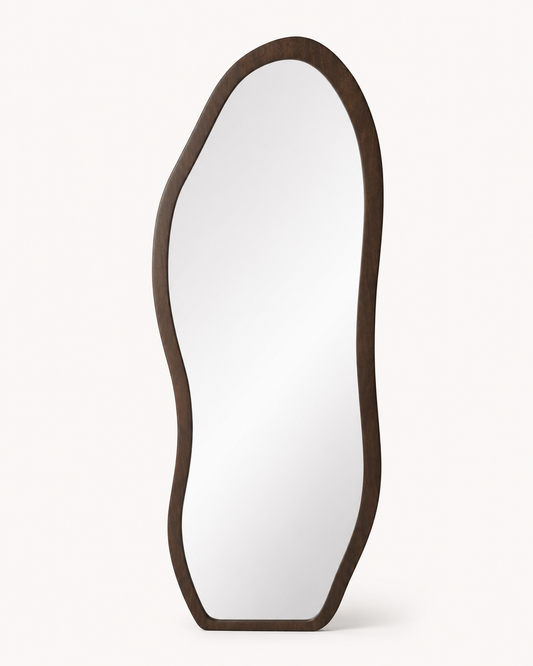 Miroir Nuage sur Pied Couleur Bois – vue 2 du produit | ODECO