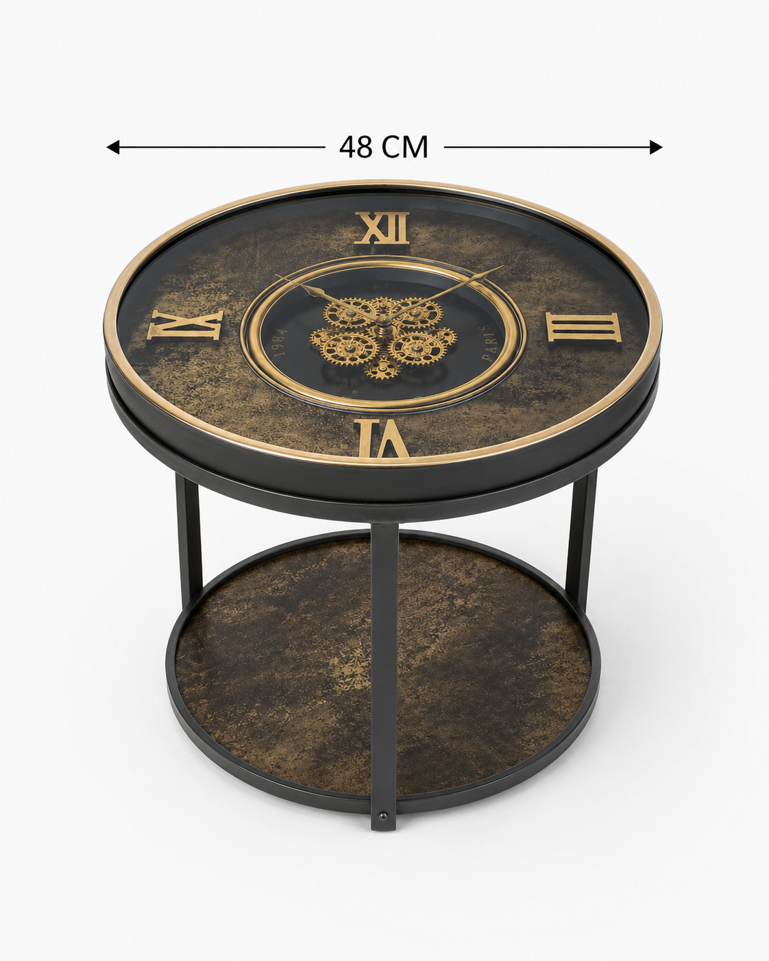 Table Horloge Vitage Moyenne – vue 4 du produit | ODECO