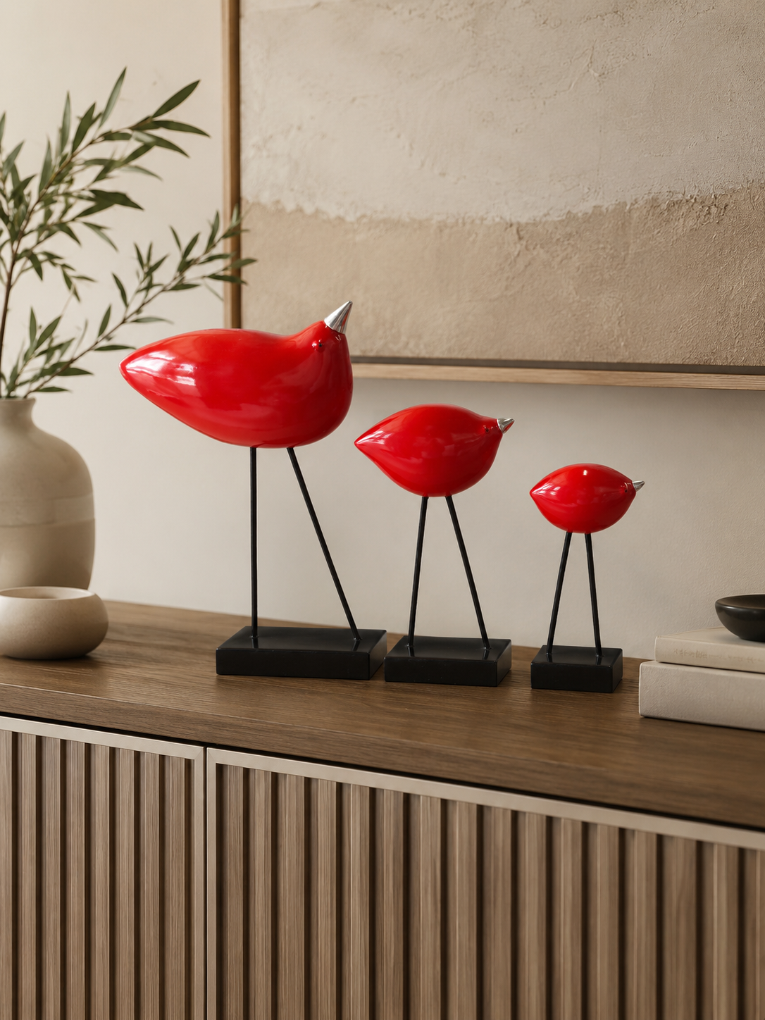 Figurine Trio Oiseau – vue principale | ODECO