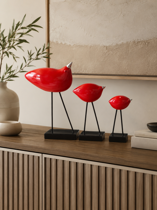 Figurine Trio Oiseau – vue principale | ODECO