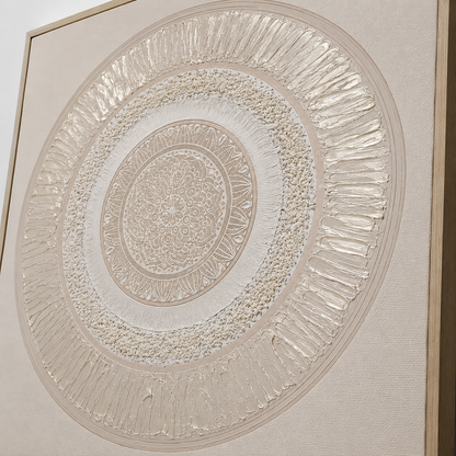 Tableau en relief Mandala — 80 × 80 cm — vue 3, ODECO Boisbriand