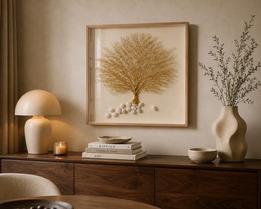 Golden Tree of Life 3D Wall Art 60*60