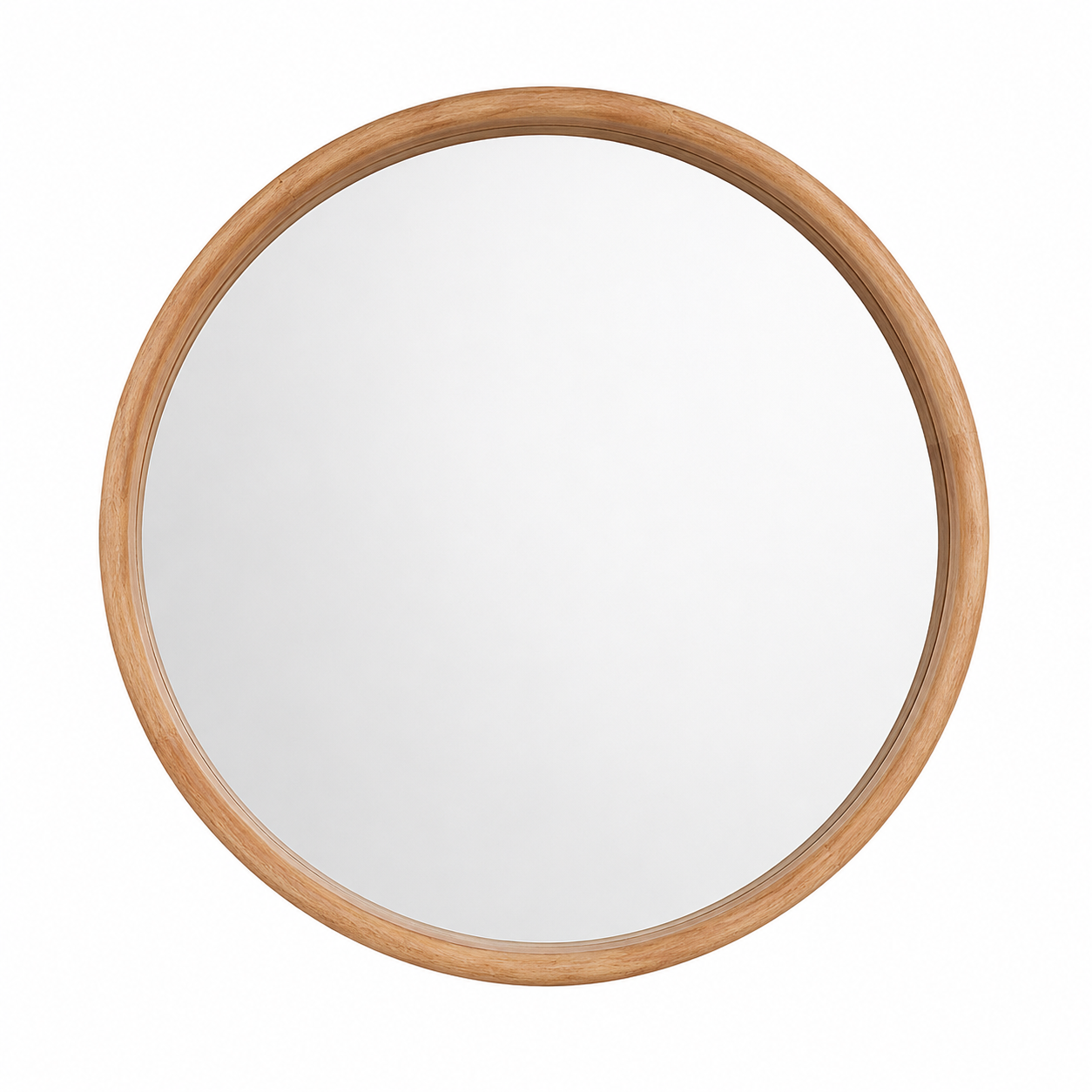 Mirroir Rond Bois Naturel – vue 3 du produit | ODECO