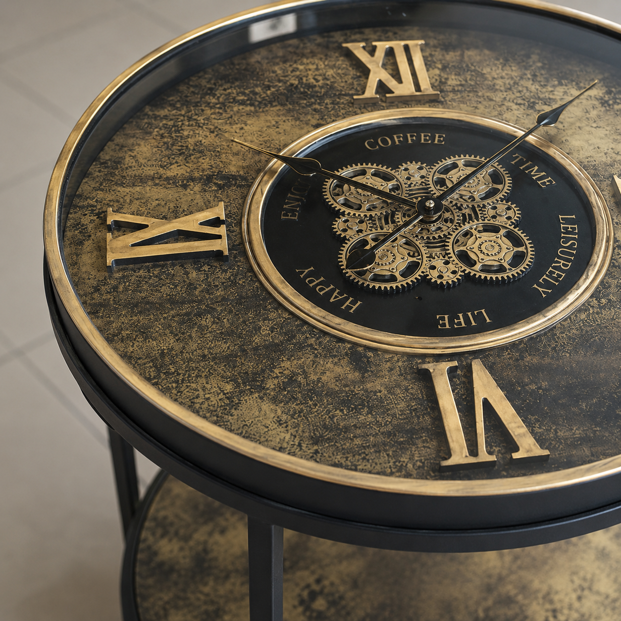 Table Horloge Vintage Grande – vue 2 du produit | ODECO